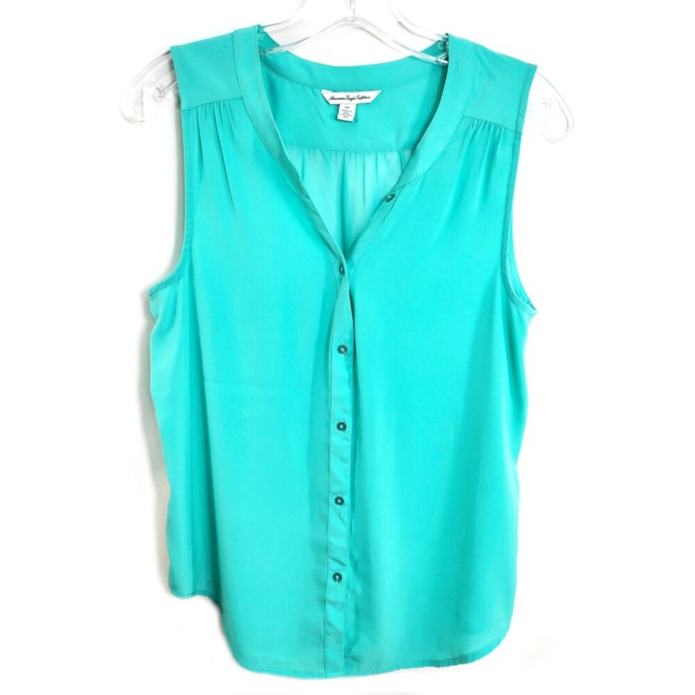 AMERICAN EAGLE Silky Sleeveless Blouse, S